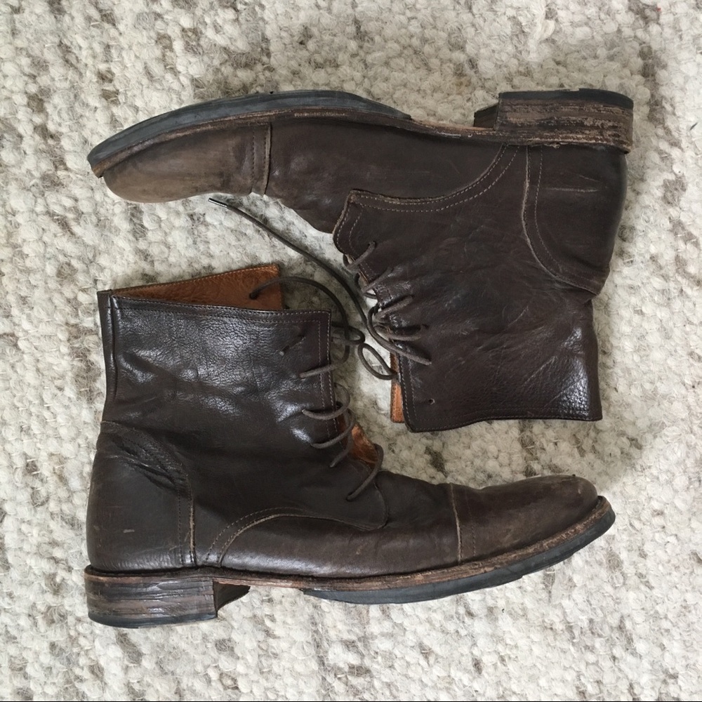 Fiorentini + Baker men’s dark brown lace up boots
